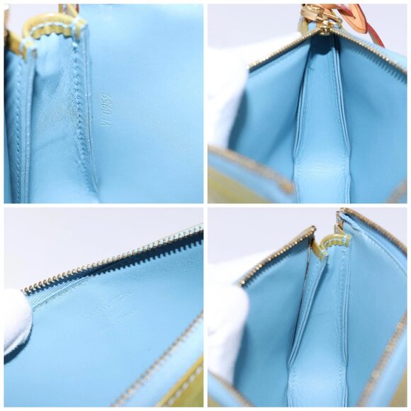 LOUIS VUITTON Monogram Vernis Lexington Pouch Baby Blue M91011 LV Auth BA4728 - Picture 15 of 16
